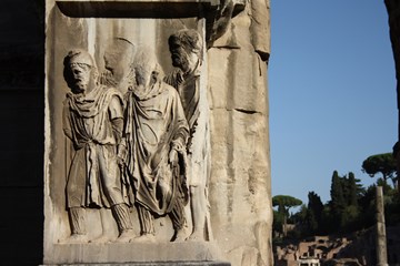 The Roman Forum Arch Of Titus Detail