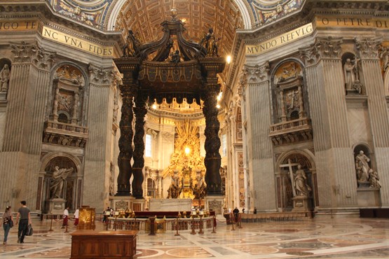 St Peters Basilica Inside